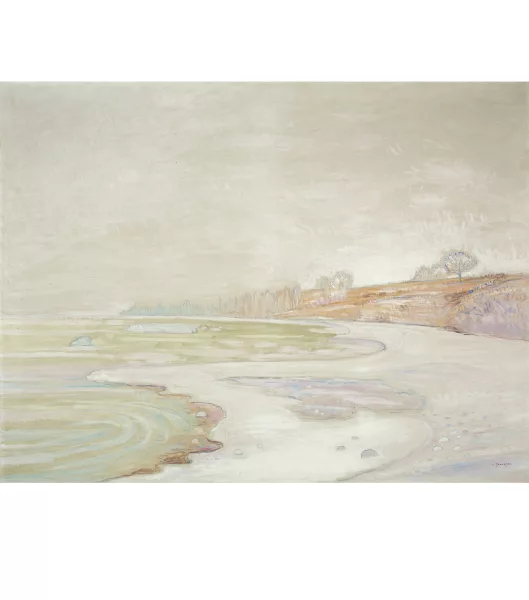 Albert Trachsel — Bords du lac de Genève en hiver
