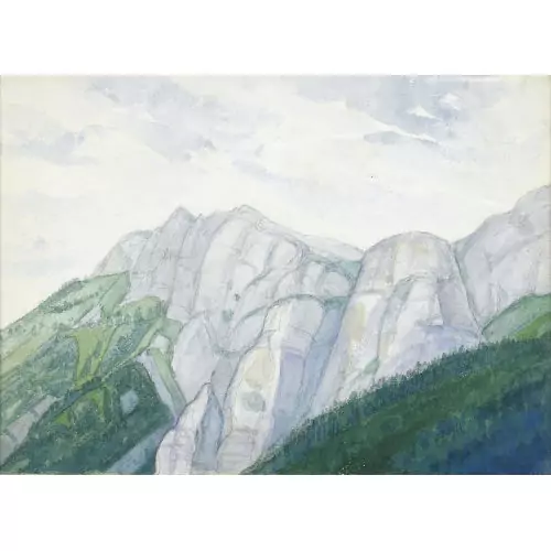Bergpartie mit Waldgrenze