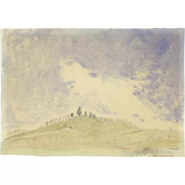 Albert Trachsel — Colline au ciel bleu — Galerie Kornfeld