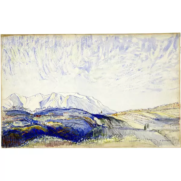 Albert Trachsel — Landschaft im Tessin — Galerie Kornfeld