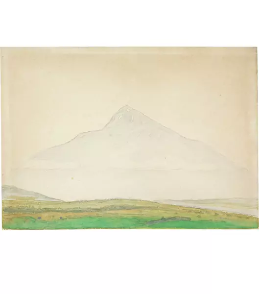 Albert Trachsel — Berg mit Wolkenband — Galerie Kornfeld