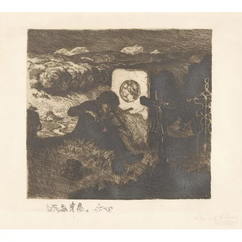 Albert Welti — Der alte Geiger.