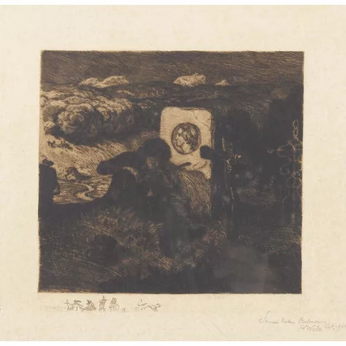 Albert Welti — Der alte Geiger.