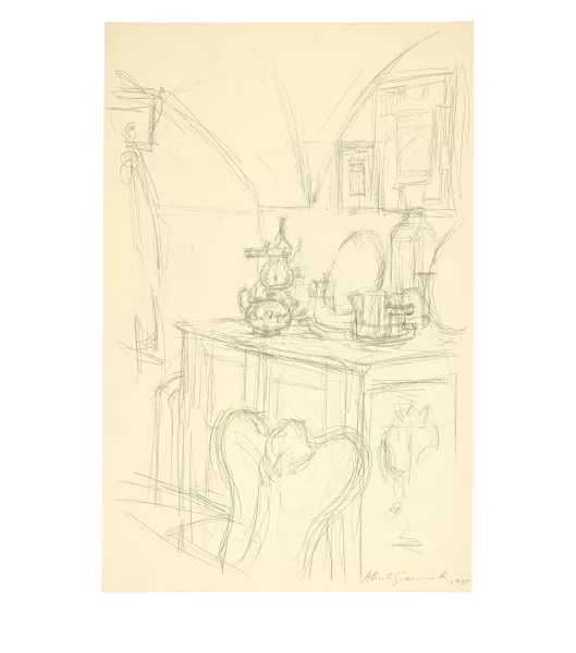 Alberto Giacometti — Le buffet dans la salle à manger de Stampa