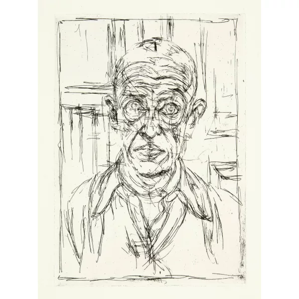 Alberto Giacometti — Michel Leiris. Vivantes cendres, innommées. Illustré de gravures à l’eau-forte par Alberto Giacometti Paris, Jean Hugues, 1961