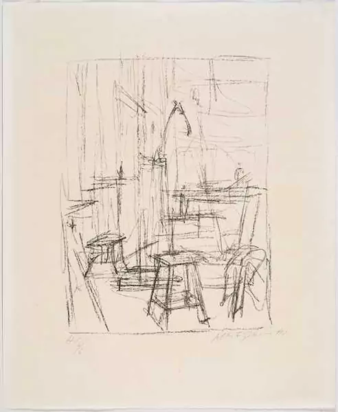 ALBERTO GIACOMETTI — Tête de cheval dans l'atelier II. 1954. — Koller Auktionen