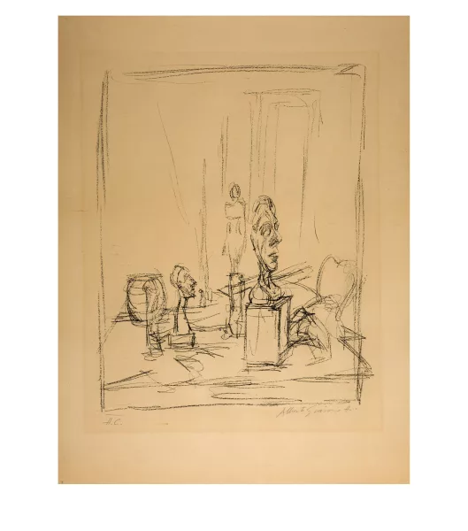 Alberto Giacometti — L'atelier de Stampa: "Tête de Diego sur socle" I