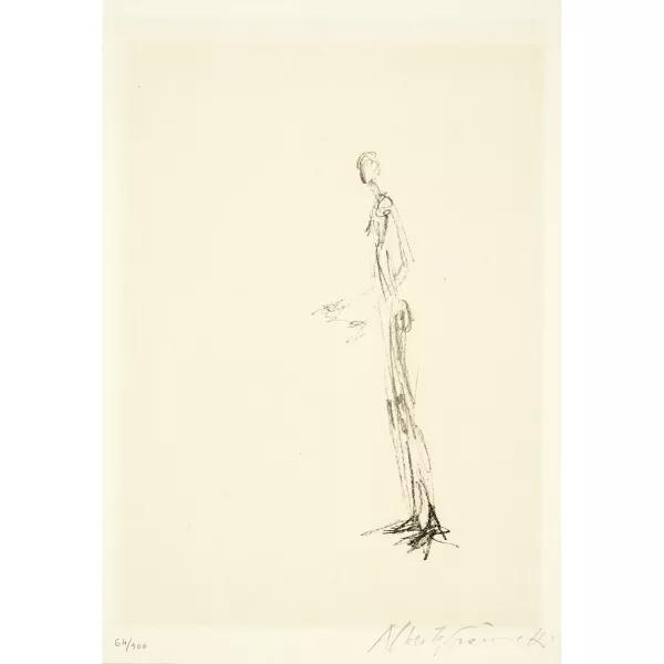 Alberto Giacometti — Figure debout de profil les mains levées
