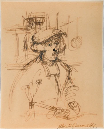 Portrait d'un homme au béret, um 1955