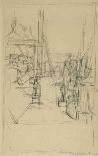 Alberto Giacometti — Dans l'atelier, 1957