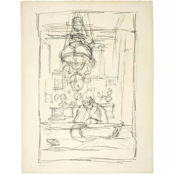 Alberto Giacometti — La Mère de l'artiste dans la "stua" à Stampa