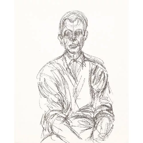 Alberto Giacometti — Bust of seated man.