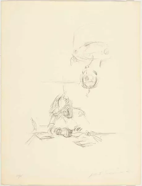 ALBERTO GIACOMETTI — La mère de l'artiste lisant sous la lampe à Stampa I. 1963. — Koller Auktionen