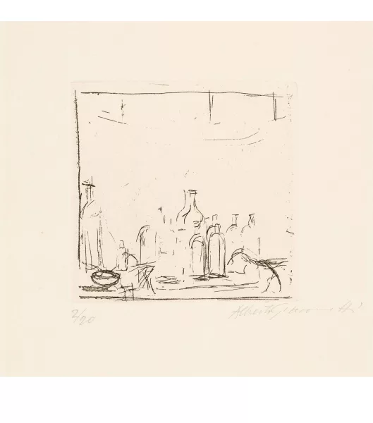 Alberto Giacometti — Bouteilles dans l’atelier I