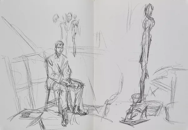 Alberto Giacometti — Portfolio. Derrière le Miroir, N° 127, 1961