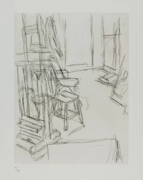 Alberto Giacometti — Atelier au chevalet, 1965