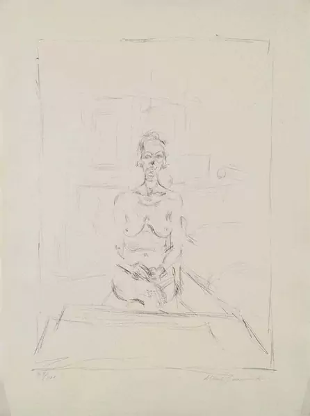 ALBERTO GIACOMETTI — Nu assis. 1965. — Koller Auktionen