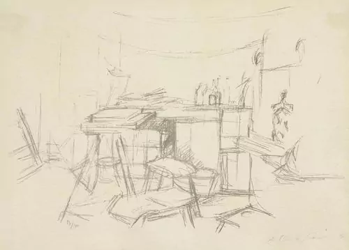 ALBERTO GIACOMETTI — L'atelier aux bouteilles. 1957. — Koller Auktionen
