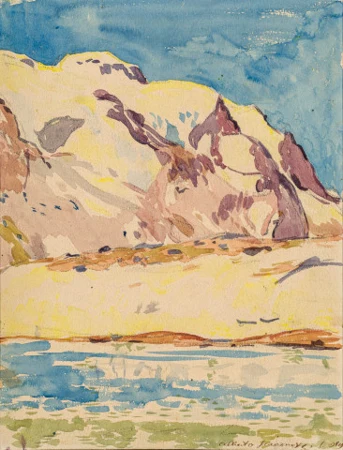 Berge und Silsersee, 1919