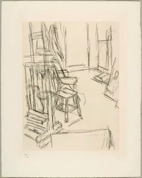 ALBERTO GIACOMETTI — Atelier au chevalet. 1965. — Koller Auktionen
