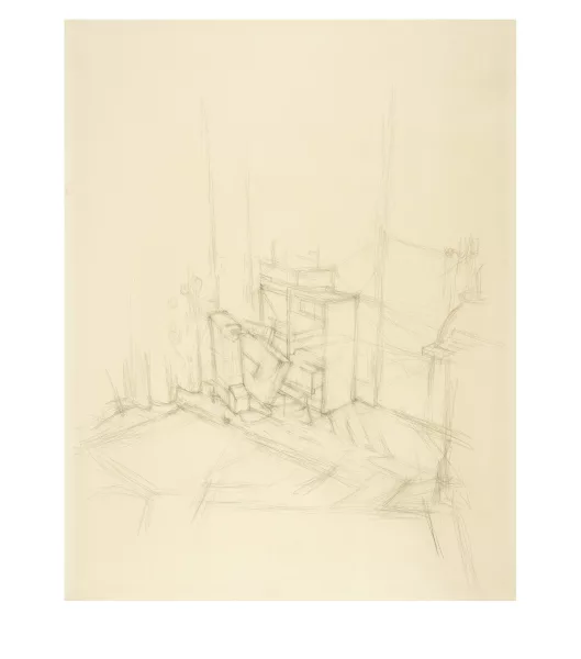 Alberto Giacometti — Intérieur, dans l'appartement de Annette Giacometti à la rue Mazarine