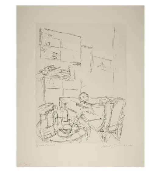 Alberto Giacometti — Le réveil dans la chambre rue Hippolyte Maindron