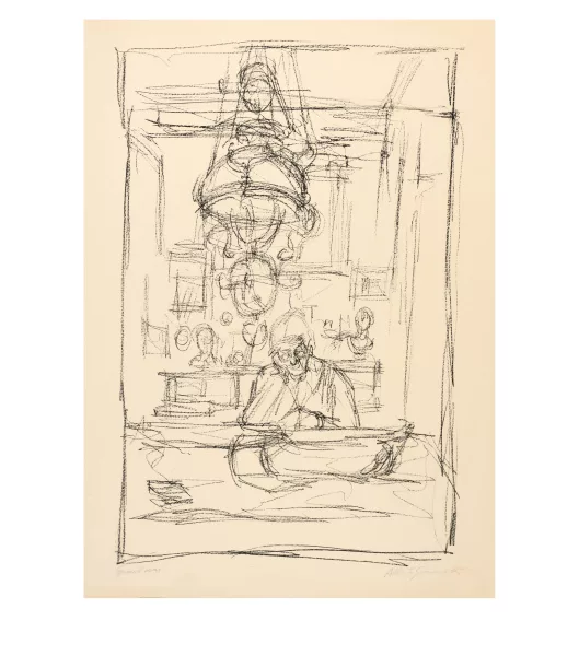 Alberto Giacometti — La mère de l'artiste dans la "stua" à Stampa