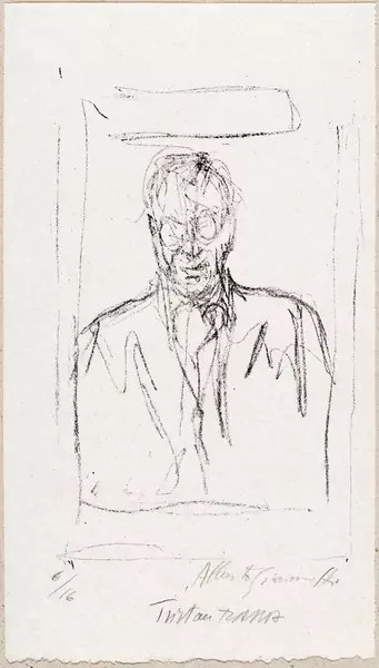 ALBERTO GIACOMETTI — Tristan Tzara. 1949. — Koller Auktionen