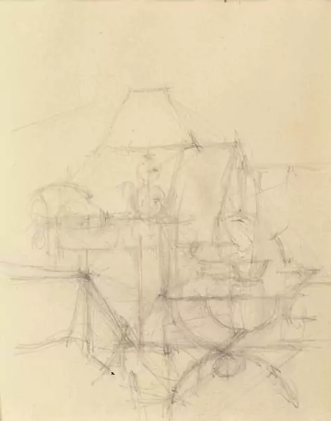ALBERTO GIACOMETTI — Intérieur. Um 1958. — Koller Auktionen