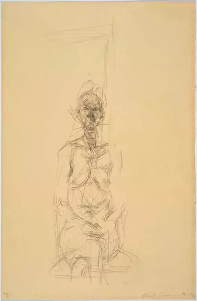 ALBERTO GIACOMETTI — Annette assise dans l'atelier. 1959. — Koller Auktionen