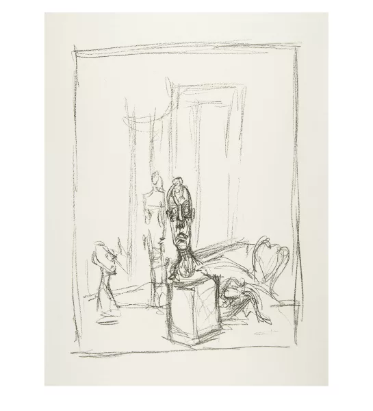 Alberto Giacometti — L'Atelier de Stampa: "Tête de Diego sur socle" II