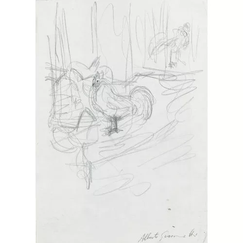 Alberto Giacometti — Ein Hühnerhof in Stampa.