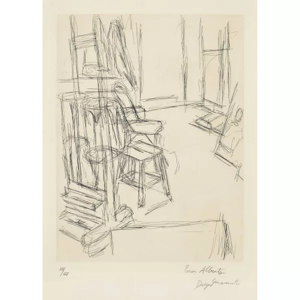 Alberto Giacometti — "L'Atelier au chevalet".