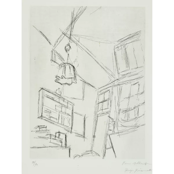 Alberto Giacometti — "Vision depuis le lit dans la chambre...".