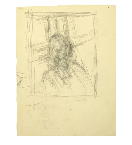 Alberto Giacometti — Portrait d'Annette (recto) - Copie d'après L'Apocalypse de Dürer (verso)