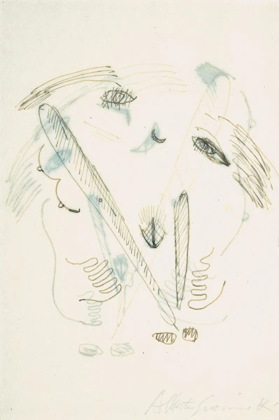 Alberto Giacometti — Recto/verso: femme, composition surréaliste (recto); femme, composition surréaliste (verso), um 1929