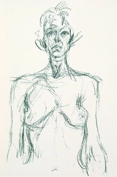 Alberto Giacometti — 3 Bll.: Buste de femme. Femme debout. Frau im Profil nach links