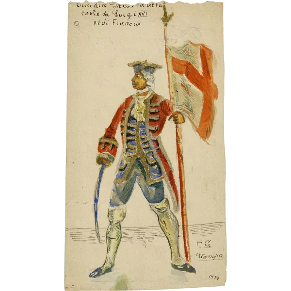 Alberto Giacometti — Soldat de la garde suisse à la cour de Louis XVI roi de France