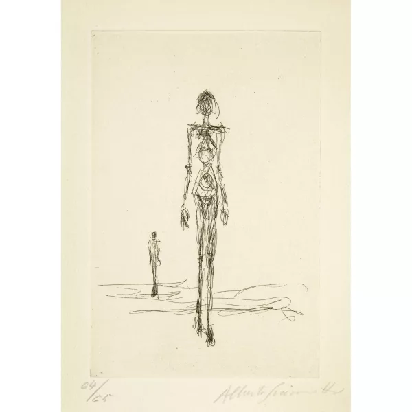 Alberto Giacometti — Jacques Dupin. L'épervier. Avec une eau-forte de Alberto Giacometti Paris, GLM [Guy Lévis Mano], 1960