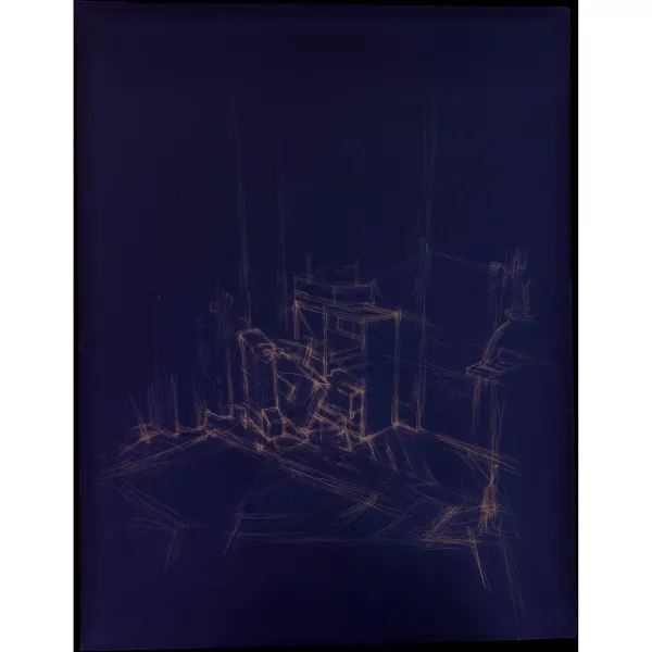 Alberto Giacometti — Intérieur, dans l'appartement de Annette Giacometti à la rue Mazarine