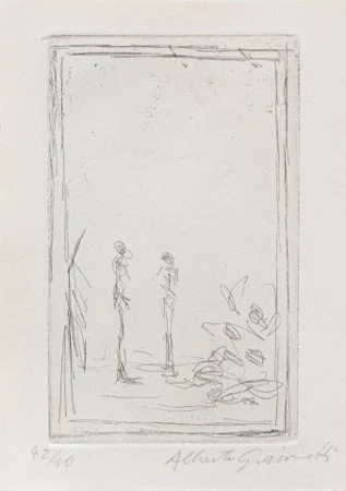 Deux figures dans un paysage I, 1955