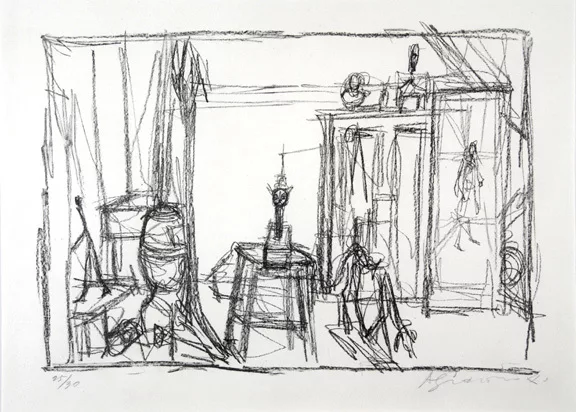Alberto Giacometti — Dog, Cat, Picture, 1954