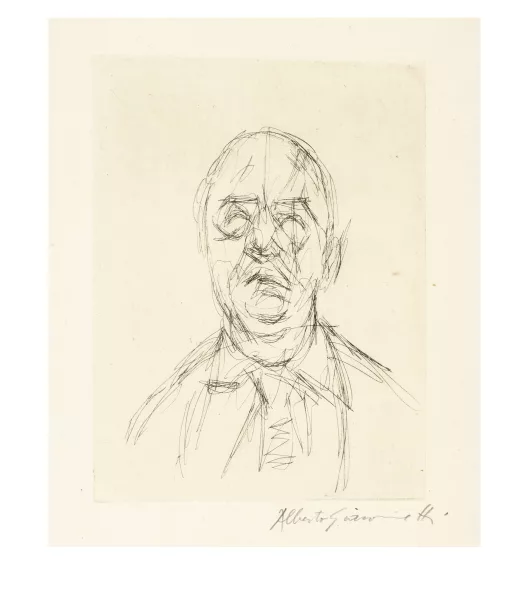 Alberto Giacometti — Les douze portraits du célèbre Orbandale Paris, Le degré 41, 1961