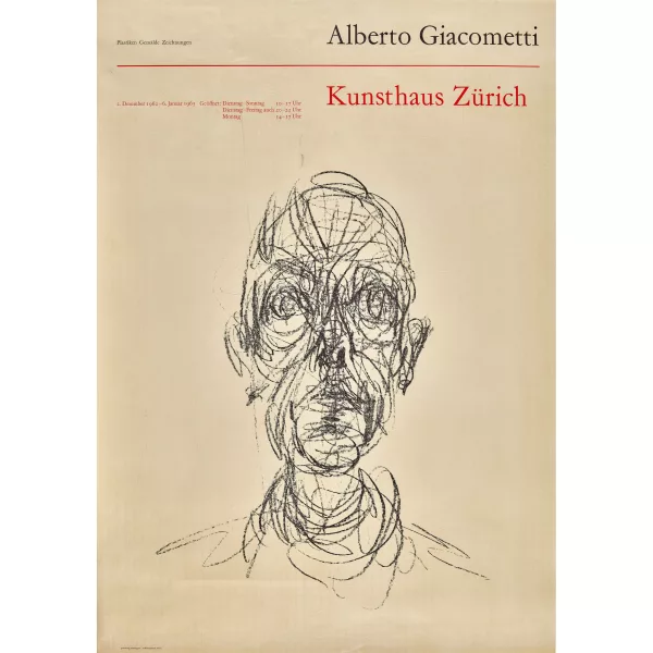 Alberto Giacometti — "Alberto Giacometti Kunsthaus Zürich 1962".