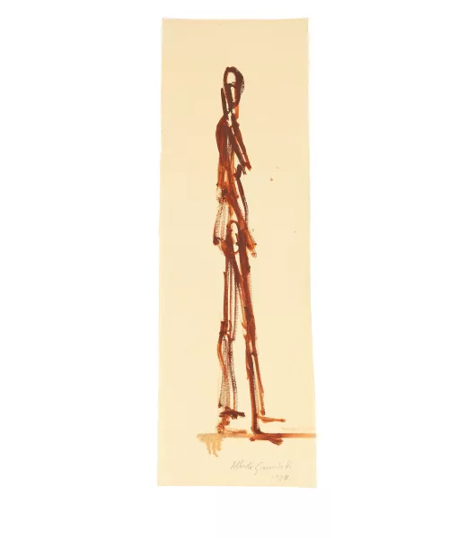 Alberto Giacometti — Femme debout de profil (recto) - Tête de femme (verso, angeschnitten)