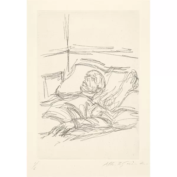 Alberto Giacometti — Folge von 52 Blatt Radierungen im Zusammenhang mit: Michel Leiris, Vivantes cendres, innommées. Paris, Jean Hugues, 1961