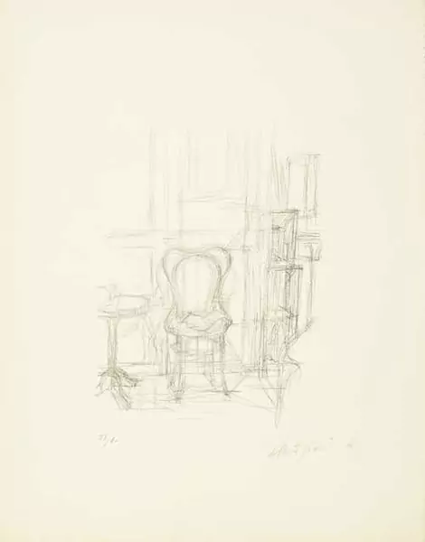 ALBERTO GIACOMETTI — Chaise et guéridon. 1960. — Koller Auktionen