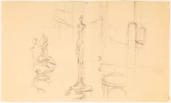 Alberto Giacometti — Sculptures dans l'atelier, 1962