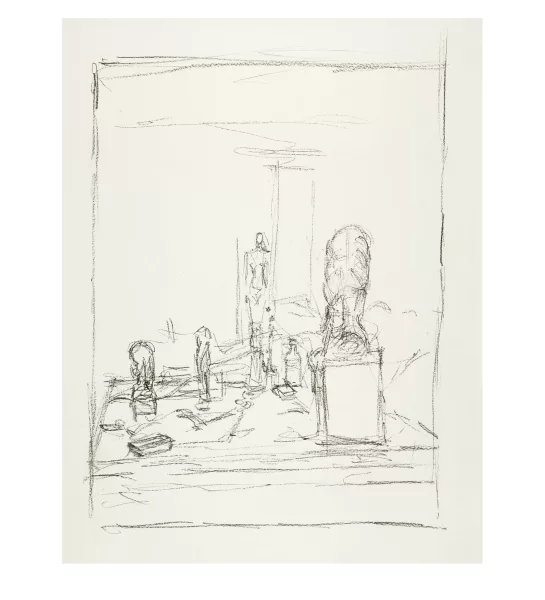 Alberto Giacometti — L'Atelier de Stampa: "Tête de Diego sur socle" enveloppée dans un linge II