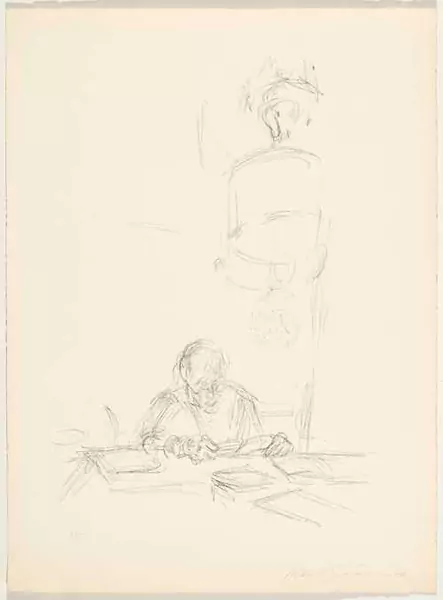 ALBERTO GIACOMETTI — La mère de l'artiste lisant sous la lampe à Stampa III. 1963. — Koller Auktionen